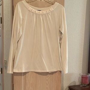 Elegant Cream Women's Top